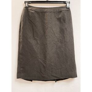 Linda Allard Ellen Tracy Womens Lined Straight Pencil Skirt Brown Size 2